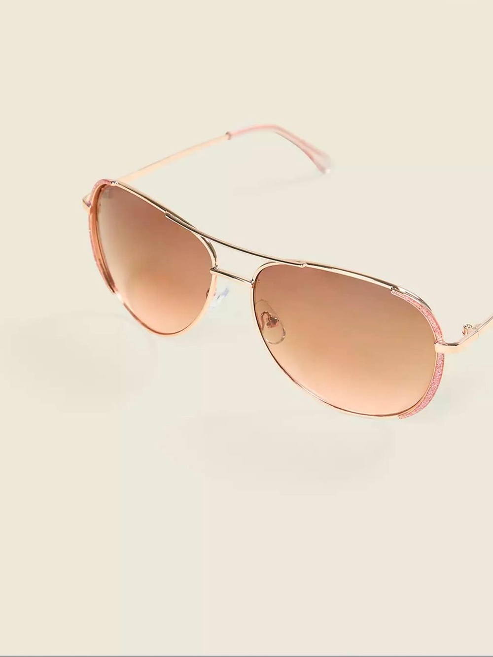 🆕Pink Glitter Aviator Sunglasses